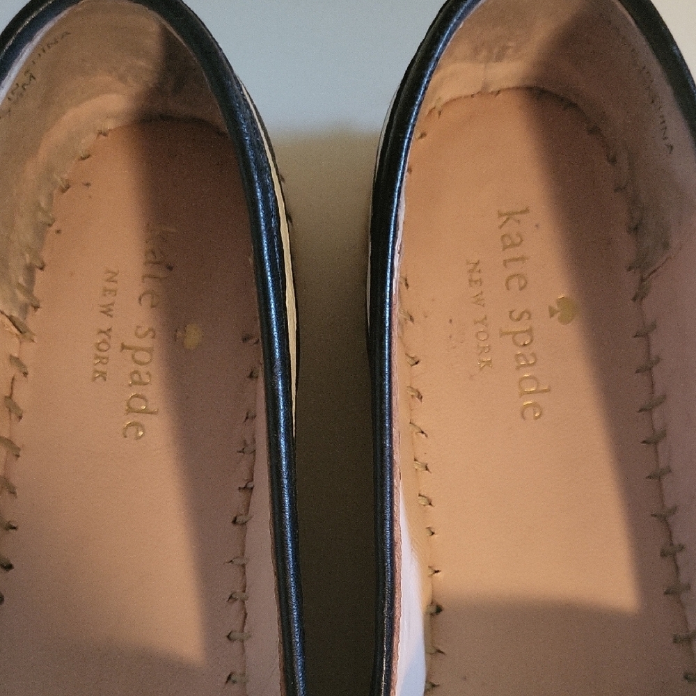 Kate Spade Black and White Striped Espadrilles - Picture 2 of 9